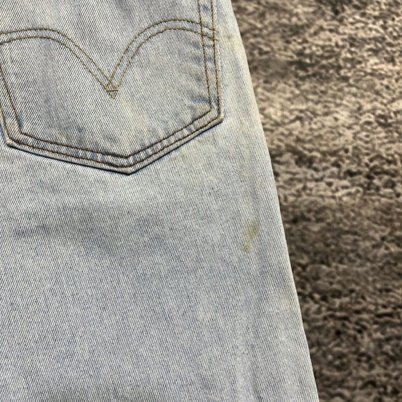 Levi's 505 Denim Shorts Mens 36 Blue Regular Fit Jorts Vintage Y2K - Picture 5 of 14